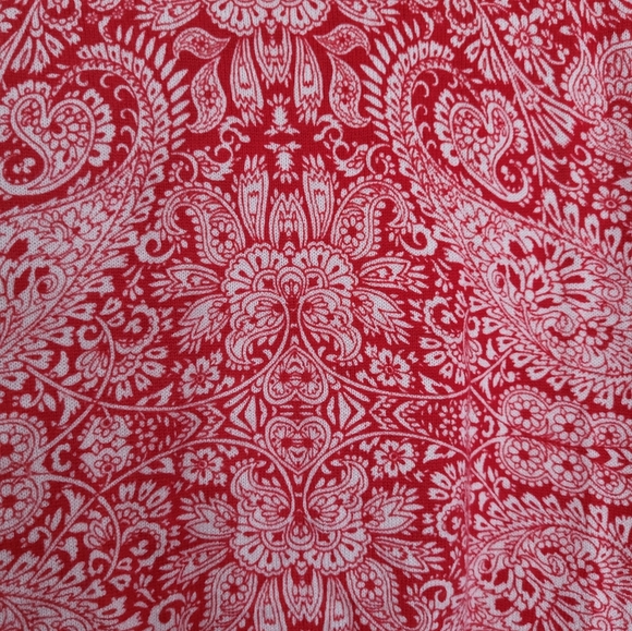 Lands End cotton paisley cardigan - Picture 6 of 7